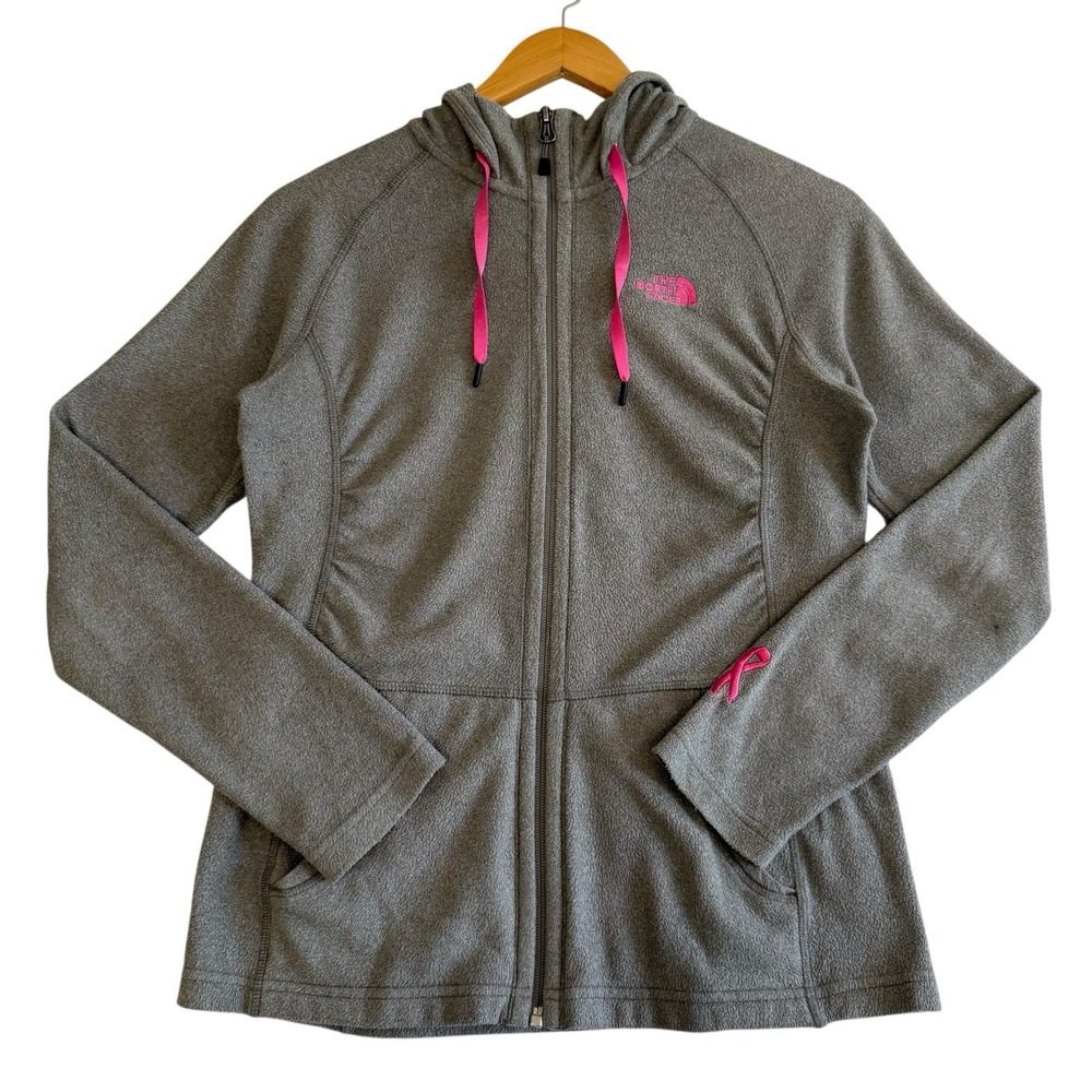 The North Face Hooded‎ Fleece Breast Cancer Awareness Ribbon Edition Size S #495